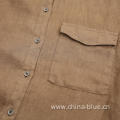 men's soft linen long sleeve shirt